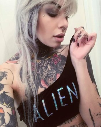 Holographic Alien Crop Tops – Bralettes – Seamless Lingerie