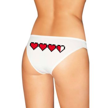 Pixel Hearts Panties - Gamer Girl Lingerie - Undies