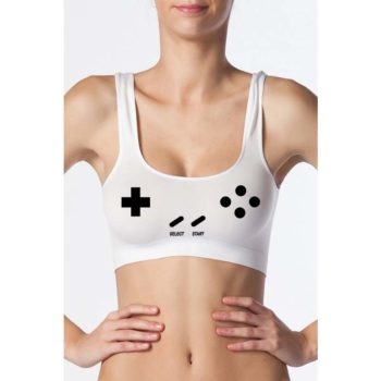 Gameboy Console Bra- Seamless Bra - Stretch Tank Top Underwear