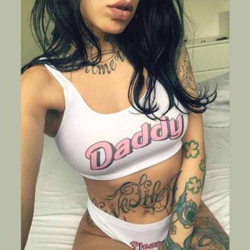 Daddy Please Lingerie - Bra and Panties - Daddy Tumblr Panties 2